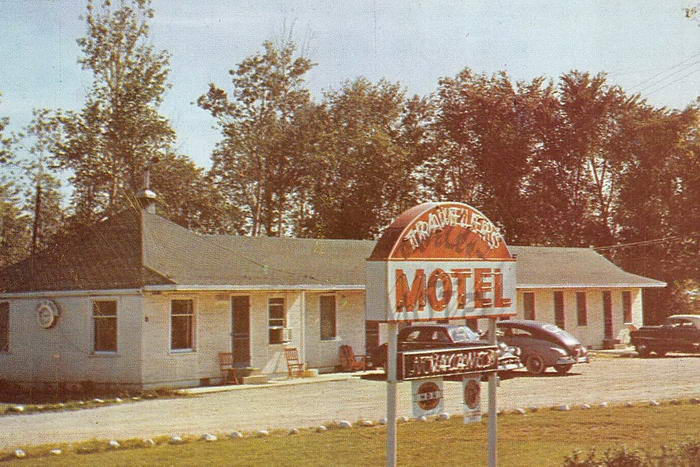 Jackson Michigan 1950S Postcard Travelers Motel